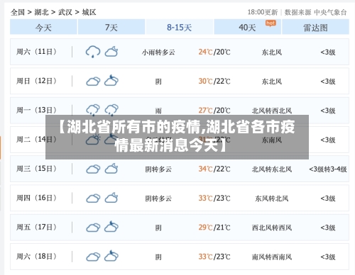 【湖北省所有市的疫情,湖北省各市疫情最新消息今天】-第3张图片