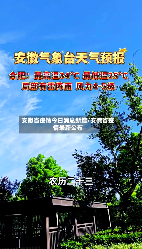安徽省疫情今日消息新增/安徽省疫情最新公布-第1张图片