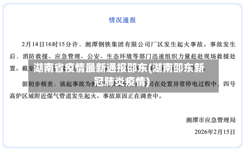 湖南省疫情最新通报邵东(湖南邵东新冠肺炎疫情)-第3张图片