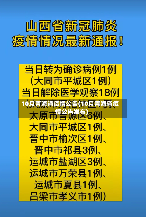 10月青海省疫情公告(10月青海省疫情公告发布)-第3张图片