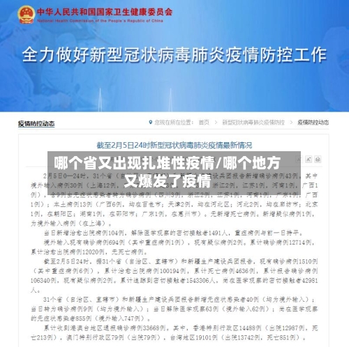 哪个省又出现扎堆性疫情/哪个地方又爆发了疫情-第2张图片