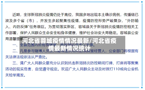 河北省蓉城疫情情况最新/河北省疫情最新情况统计-第2张图片