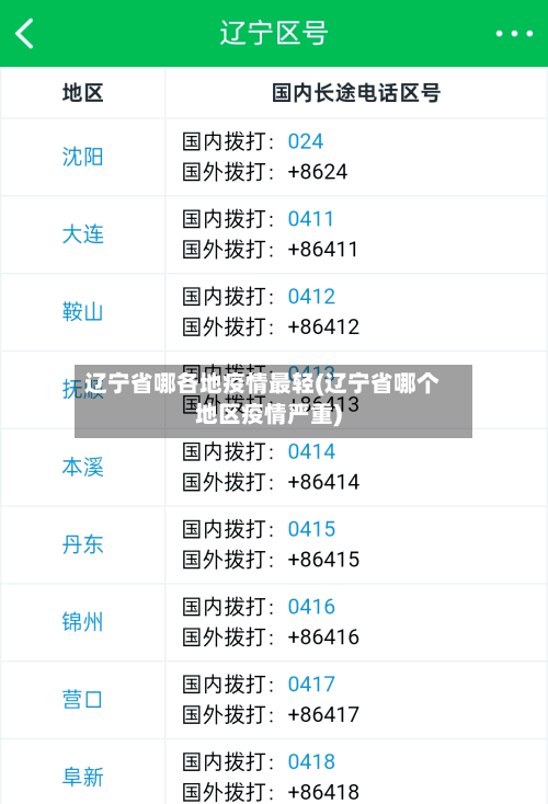 辽宁省哪各地疫情最轻(辽宁省哪个地区疫情严重)-第3张图片
