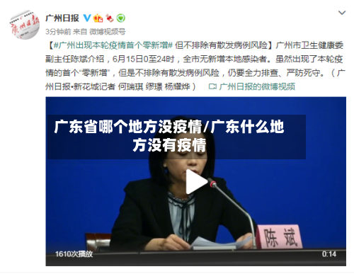 广东省哪个地方没疫情/广东什么地方没有疫情-第3张图片