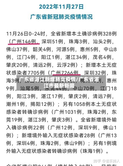 广东省湛江新增肺炎疫情/广东省湛江市最新新闻-第2张图片