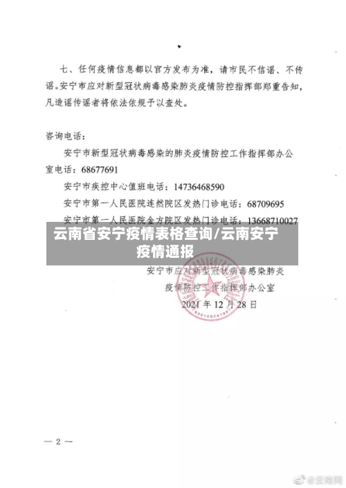 云南省安宁疫情表格查询/云南安宁疫情通报-第2张图片