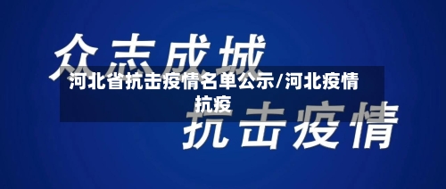 河北省抗击疫情名单公示/河北疫情抗疫-第2张图片