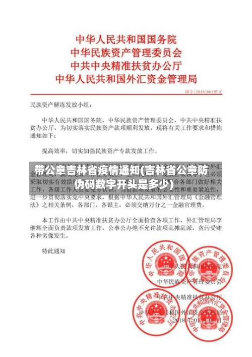 带公章吉林省疫情通知(吉林省公章防伪码数字开头是多少)-第2张图片