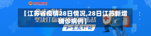 【江苏省疫情28日情况,28日江苏新增确诊病例】-第2张图片