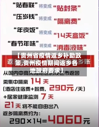 【贵州省疫情返乡补助政策,贵州疫情期间返乡各地政府要求】-第2张图片