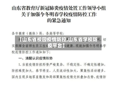 【山东省校园疫情防控,山东省学校防疫平台】-第1张图片