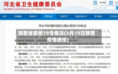 陕西省疫情19号情况(3月19日陕西疫情通报)-第1张图片