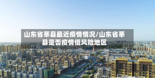 山东省莘县最近疫情情况/山东省莘县是否疫情低风险地区-第2张图片