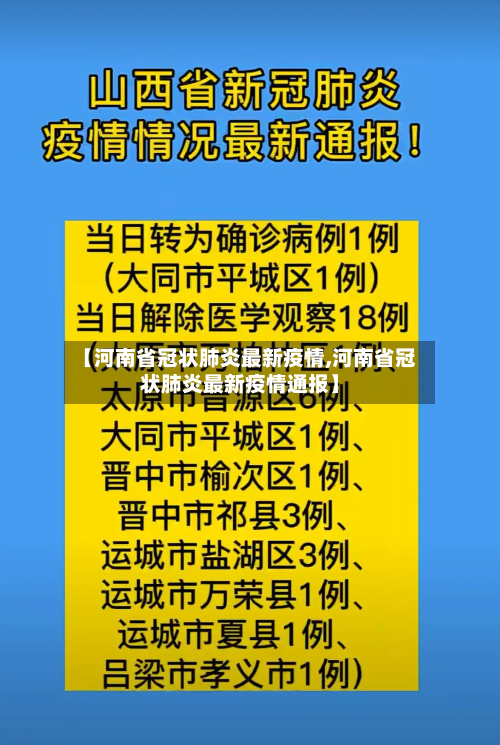 【河南省冠状肺炎最新疫情,河南省冠状肺炎最新疫情通报】-第1张图片