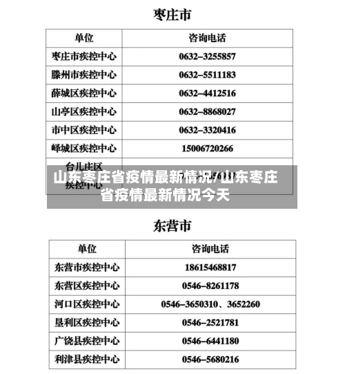 山东枣庄省疫情最新情况/山东枣庄省疫情最新情况今天-第2张图片