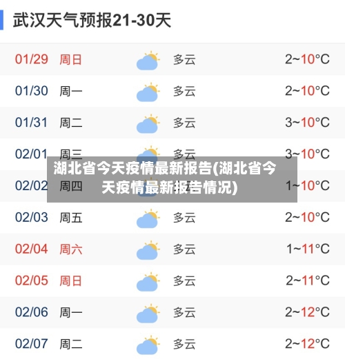湖北省今天疫情最新报告(湖北省今天疫情最新报告情况)-第1张图片
