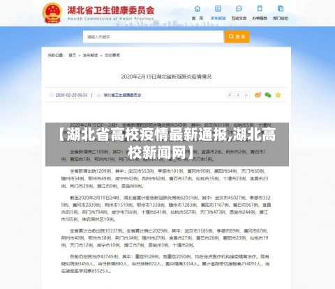 【湖北省高校疫情最新通报,湖北高校新闻网】-第2张图片